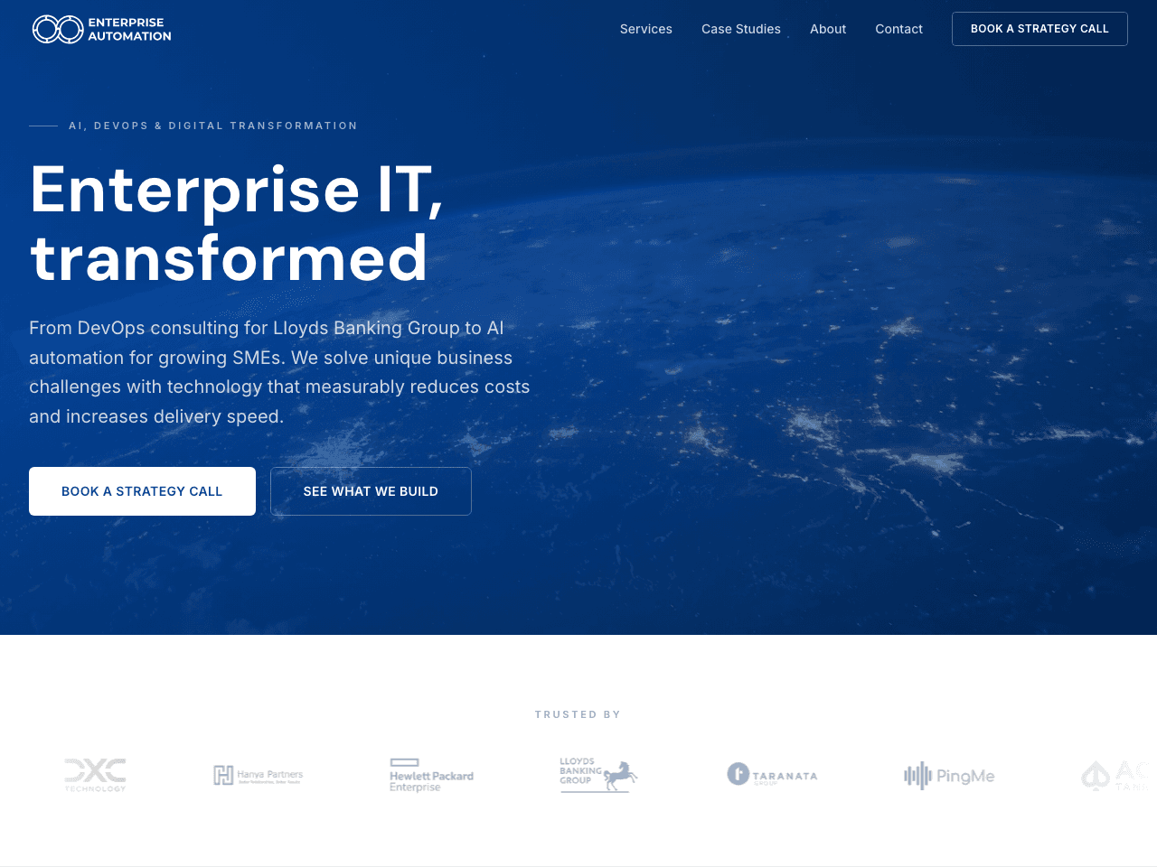 Enterprise Automation website