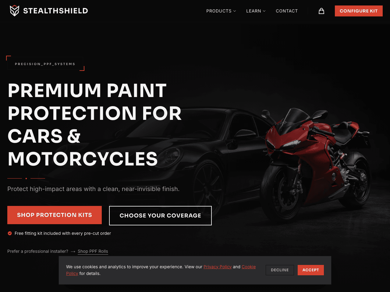 StealthShield PPF website